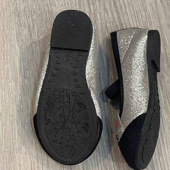 KomfortMe Black / Silver Flat Rabbit Ballerina Shoes Size 5 - Picture 7 of 9